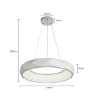 LED pendant lamps - Light Prestige Reus LED pendant white LED white LP-8069/1P LED WH - product 12