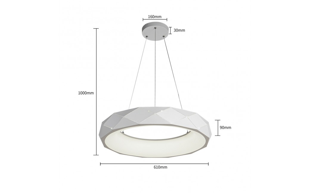 Light Prestige Reus LED wisząca biała LED biały LP-8069/1P LED WH