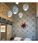 Pendant lamps - Light Prestige Reus pendant sphere large white E27 white LP-8069/1P L WH - product 3