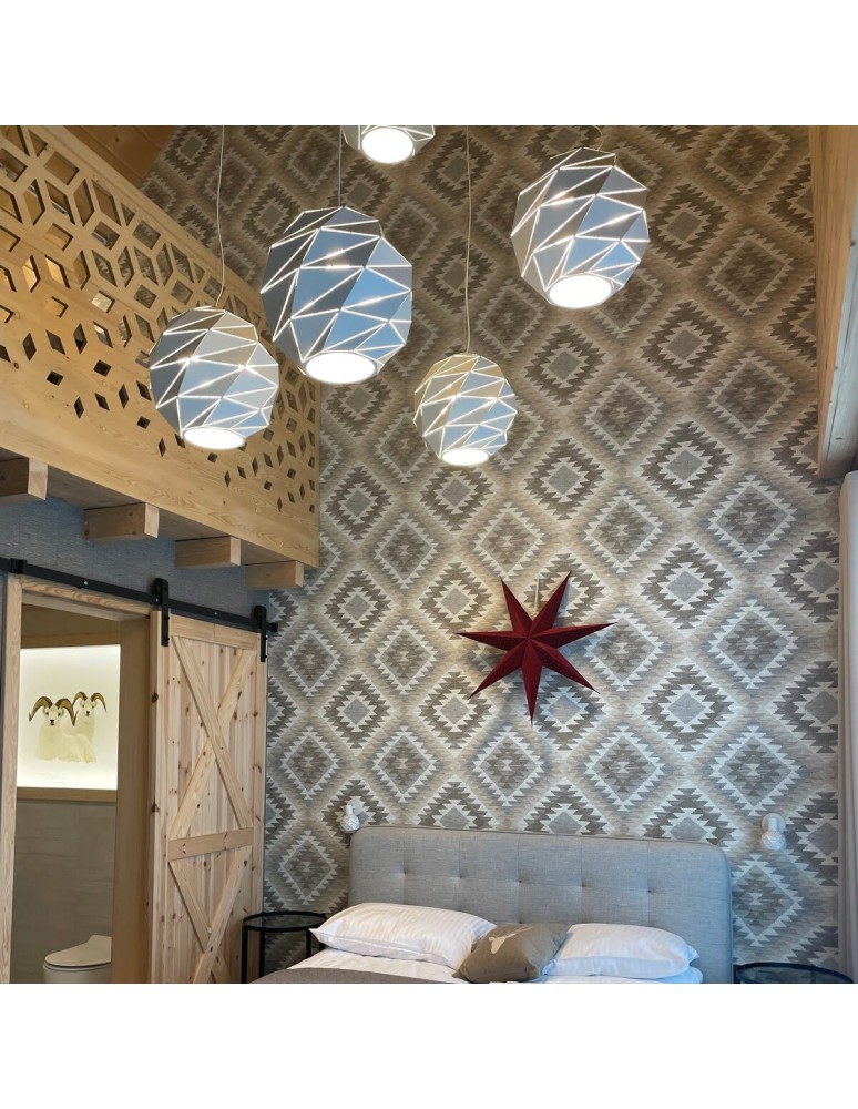 Pendant lamps - Light Prestige Reus pendant sphere large white E27 white LP-8069/1P L WH - product kolory-swiatla.pl 3