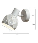 Wall lights - Light Prestige Reus 1 spot white E14 white LP-8069/1WS WH - product 10