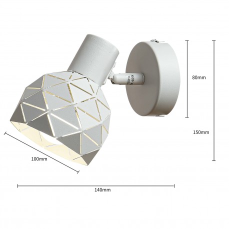 Light Prestige Reus 1 spot biały E14 biały LP-8069/1WS WH