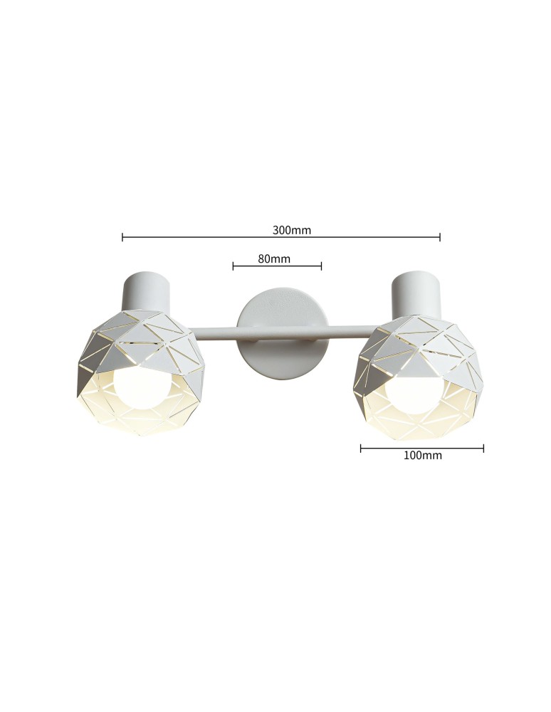 Spotlight ceiling lamps - Light Prestige Reus 2 spot white E14 white LP-8069/2WS WH - product kolory-swiatla.pl 10