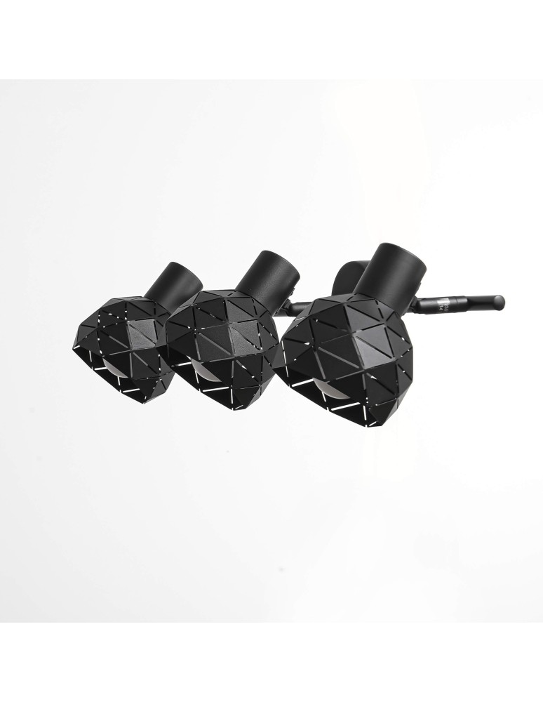 Spotlight ceiling lamps - Light Prestige Reus 3 spot black E14 black LP-8069/3WS BK - product kolory-swiatla.pl 3