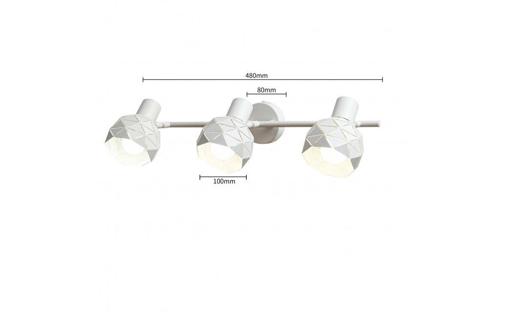 Light Prestige Reus 3 spot biały E14 biały LP-8069/3WS WH