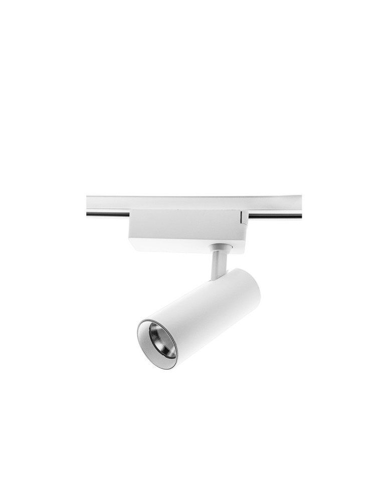 Lamps for 1 phase busbars - Light Prestige Rocca 3000K spotlight for busbar 1F white LED white LP-10192/1W WH - product kolory-swiatla.pl 1