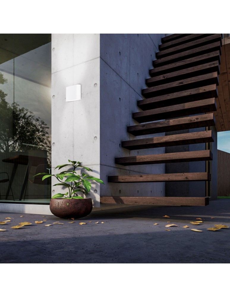 Outdoor wall lamps - Light Prestige Sapri wall lamp white IP54 LED white LP-1556/1W WH - product kolory-swiatla.pl 3