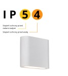 Outdoor wall lamps - Light Prestige Sapri wall lamp white IP54 LED white LP-1556/1W WH - product 5