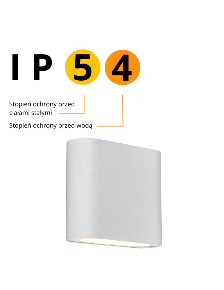 Outdoor wall lamps - Light Prestige Sapri wall lamp white IP54 LED white LP-1556/1W WH - product kolory-swiatla.pl 5