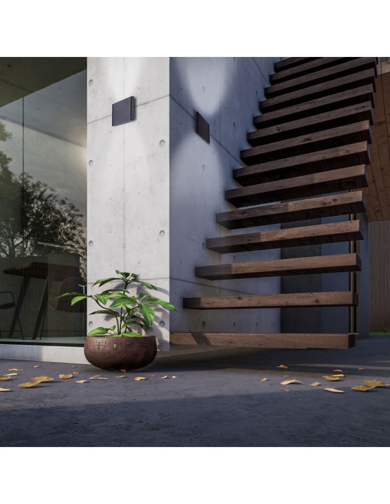 Light Prestige Sapri kinkiet antracyt IP54 LP-1556/1W ANTR 2xLED antracyt