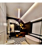 LED pendant lamps - Light Prestige Treviso small pendant lamp black 3000K LP-798/1P S3 BK 1xLED black - product 2