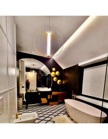 Light Prestige Treviso lampa wisząca mała czarna 3000K LP-798/1P S3 BK 1xLED czarny - produkt 2