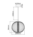 LED pendant lamps - Light Prestige Treviso small pendant lamp black 3000K LP-798/1P S3 BK 1xLED black - product 3