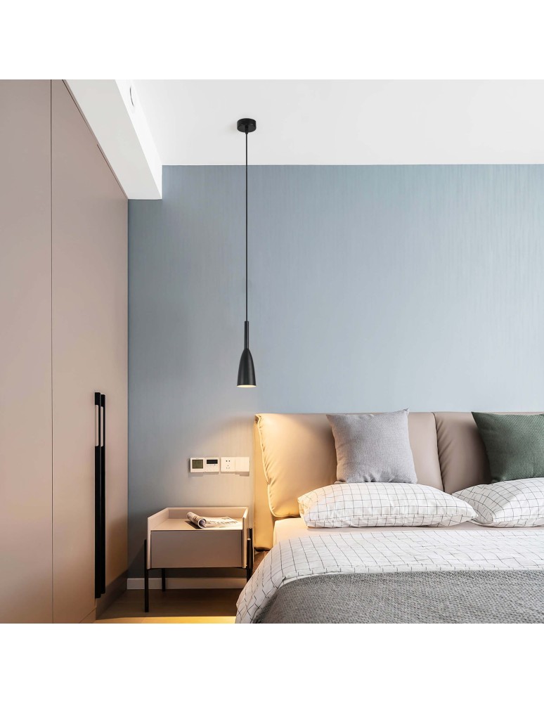 Pendant lamps - Light Prestige Solin pendant black E27 black LP-181/1P BK - product kolory-swiatla.pl 2