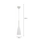 Pendant lamps - Light Prestige Solin pendant white E27 white LP-181/1P WH - product 4