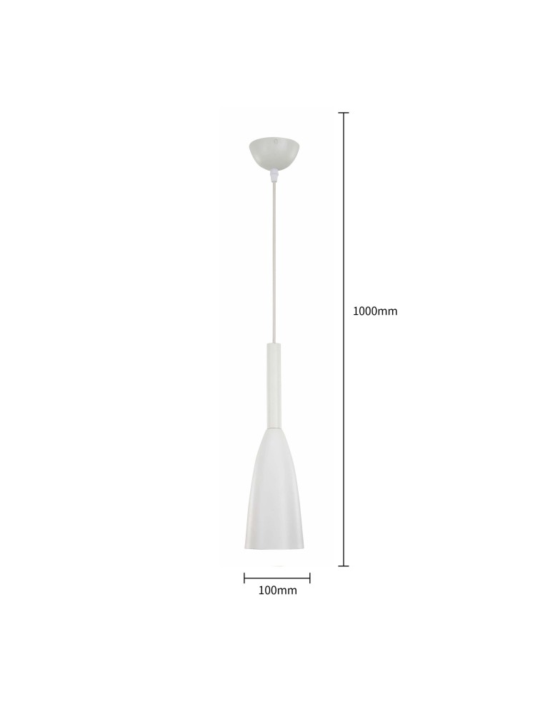 Pendant lamps - Light Prestige Solin pendant white E27 white LP-181/1P WH - product kolory-swiatla.pl 4