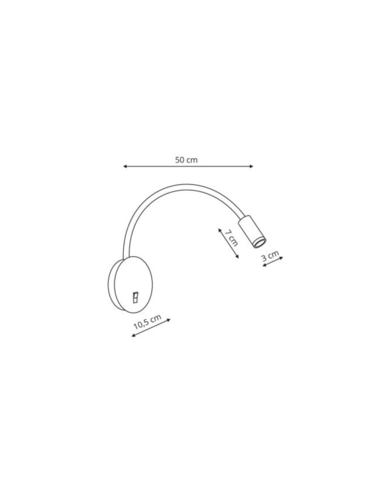 Reading wall lamps - Light Prestige Senise wall lamp white LED white LP-2021/1W WH - product kolory-swiatla.pl 4