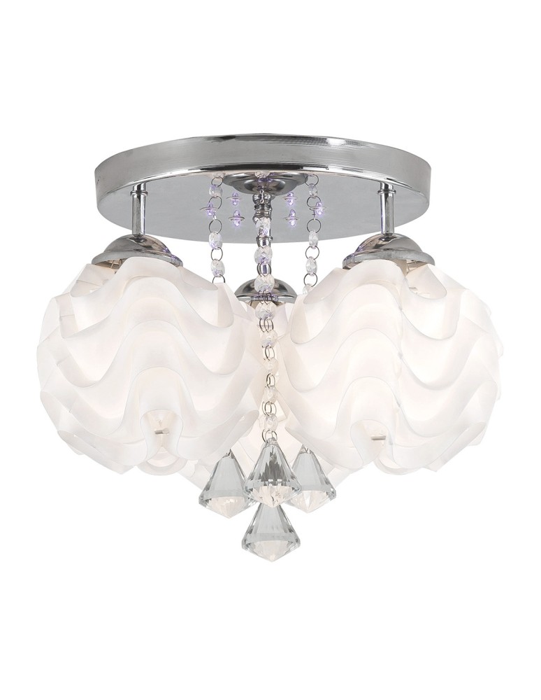 Ceiling lamps - Light Prestige Sada 3 plafond E14 white, silver LP-119/3C - product kolory-swiatla.pl 1