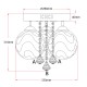 Light Prestige Sada 3 plafon E14 biały, srebrny LP-119/3C