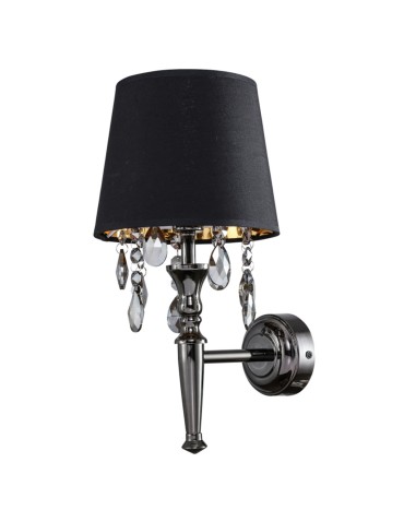 Light Prestige Vigo wall lamp black E14 chrome / black LP-0412/1W BK