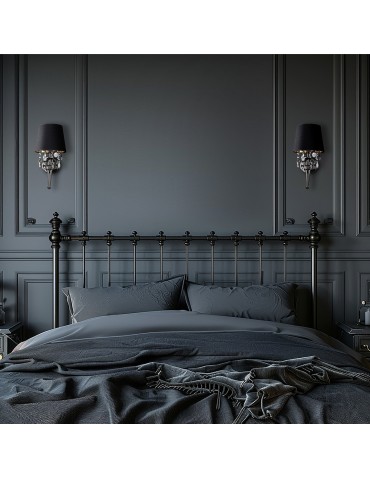 Light Prestige Vigo kinkiet czarny E14 chrom / czarny LP-0412/1W BK - produkt 2