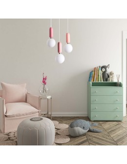 Light Prestige Rubi 3 pendant lamp pink LP-044/3P Pink xE14 Pink. - product 2