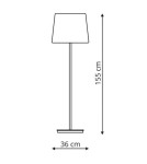 Floor lamps with lampshade - Light Prestige Marbella floor lamp black E27 black LP-332/1F BK - product 3