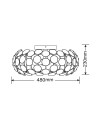 View Light Prestige Ferrara plafond L E14 chrome LP-17060/3C