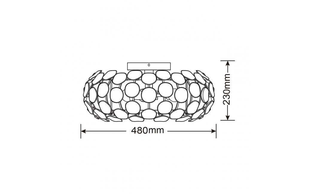 Light Prestige Ferrara plafon L E14 chrom LP-17060/3C