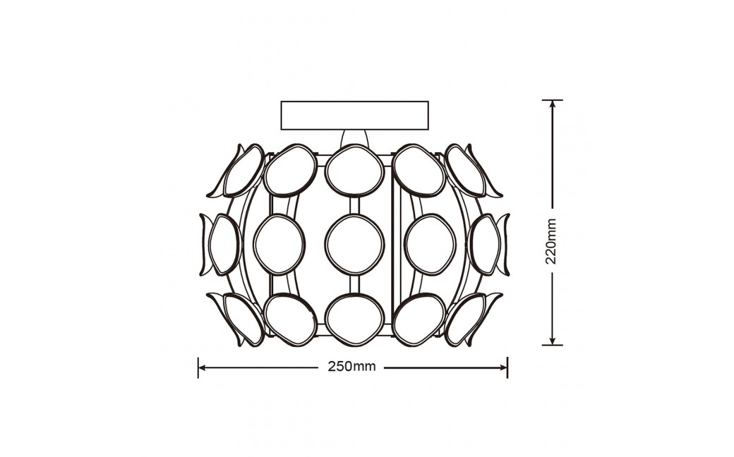 Light Prestige Ferrara plafon S E14 chrom LP-17060/1C