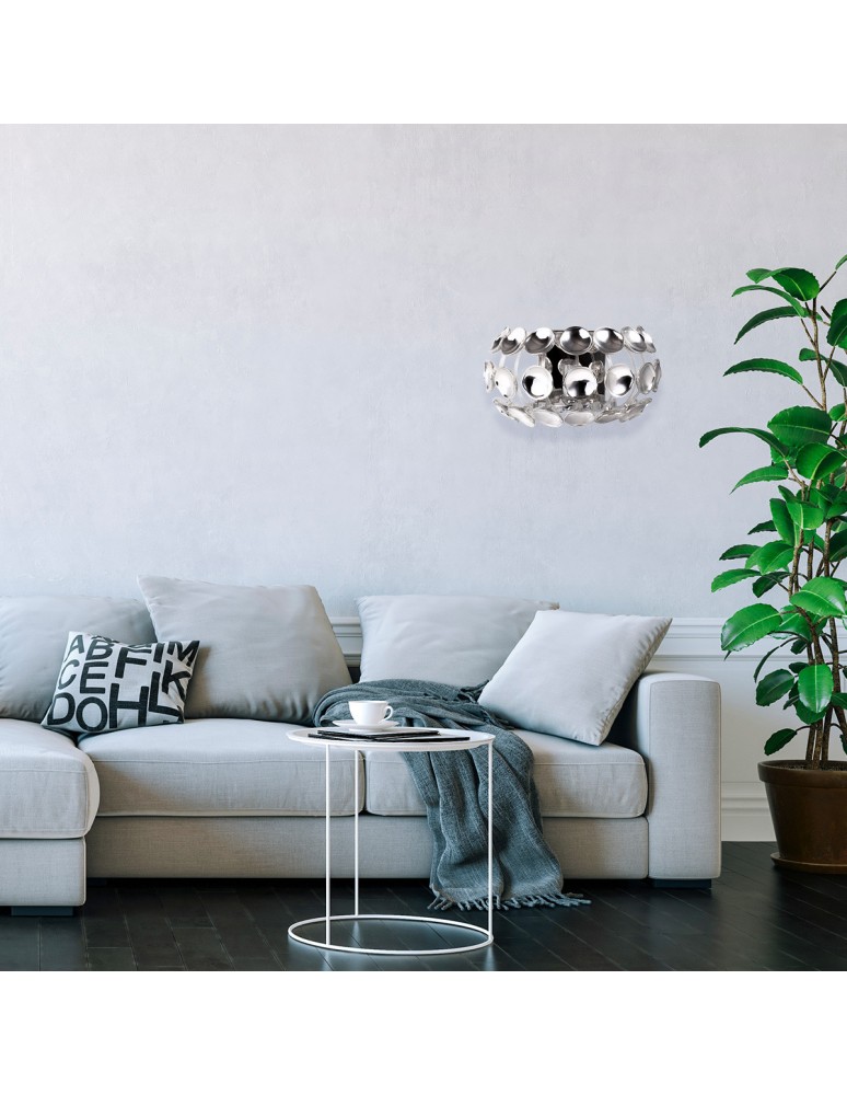 Glamour wall lamps - Light Prestige Ferrara wall lamp E14 chrome LP-17060/1W - product kolory-swiatla.pl 2