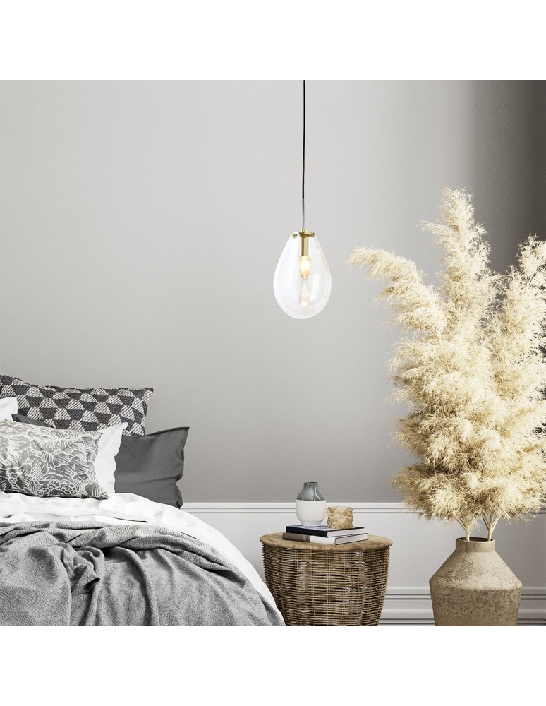Pendant lamps - Light Prestige Fondi 1 pendant E14 transparent LP-1214/1P - product kolory-swiatla.pl 3