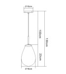 Pendant lamps - Light Prestige Fondi 1 pendant E14 transparent LP-1214/1P - product 9