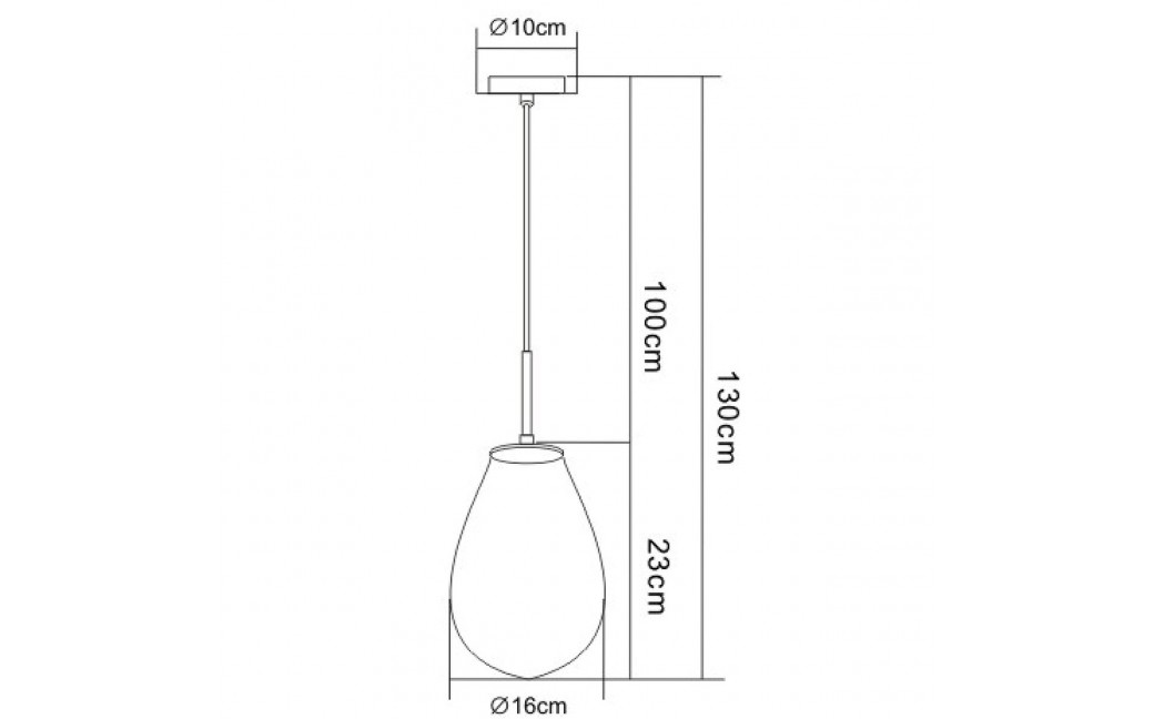 Light Prestige Fondi 1 wisząca E14 transparentny LP-1214/1P