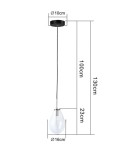 Pendant lamps - Light Prestige Fondi 1 pendant E14 transparent LP-1214/1P - product 10