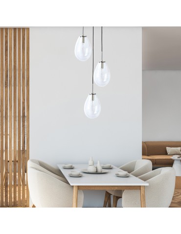 Light Prestige Fondi 3 wiszaca E14 transparentny LP-1214/3P - produkt 2