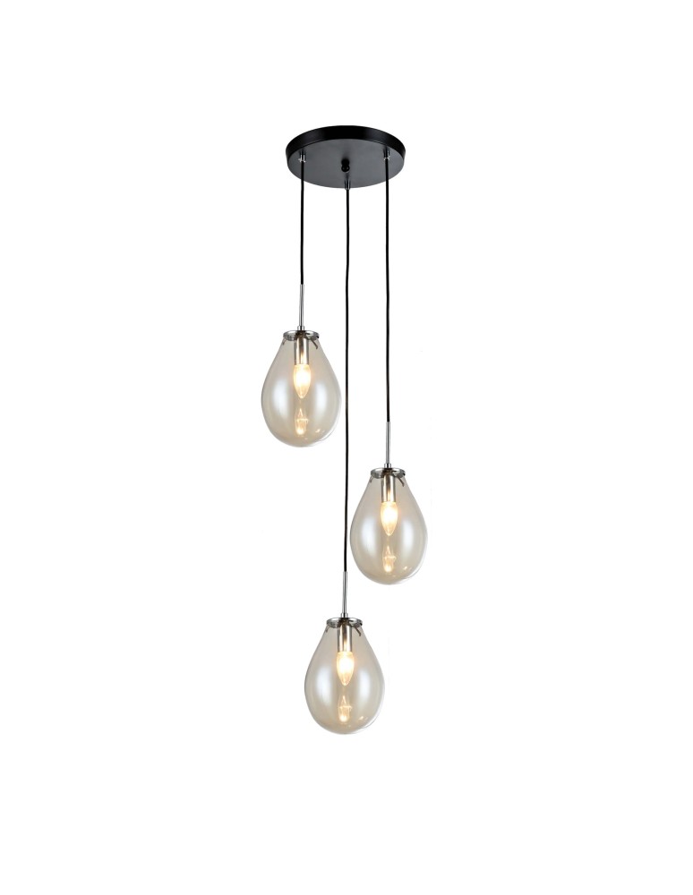 Pendant lamps - Light Prestige Fondi 3 pendant E14 transparent LP-1214/3P - product kolory-swiatla.pl 4
