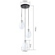 Light Prestige Fondi 3 wiszaca E14 transparentny LP-1214/3P