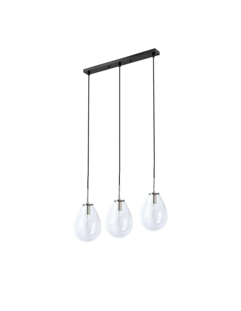 Pendant lamps on a strip - Light Prestige Fondi 3 pendant line E14 black LP-1214/3L - product kolory-swiatla.pl 1