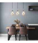 Pendant lamps on a strip - Light Prestige Fondi 3 pendant line E14 black LP-1214/3L - product 2