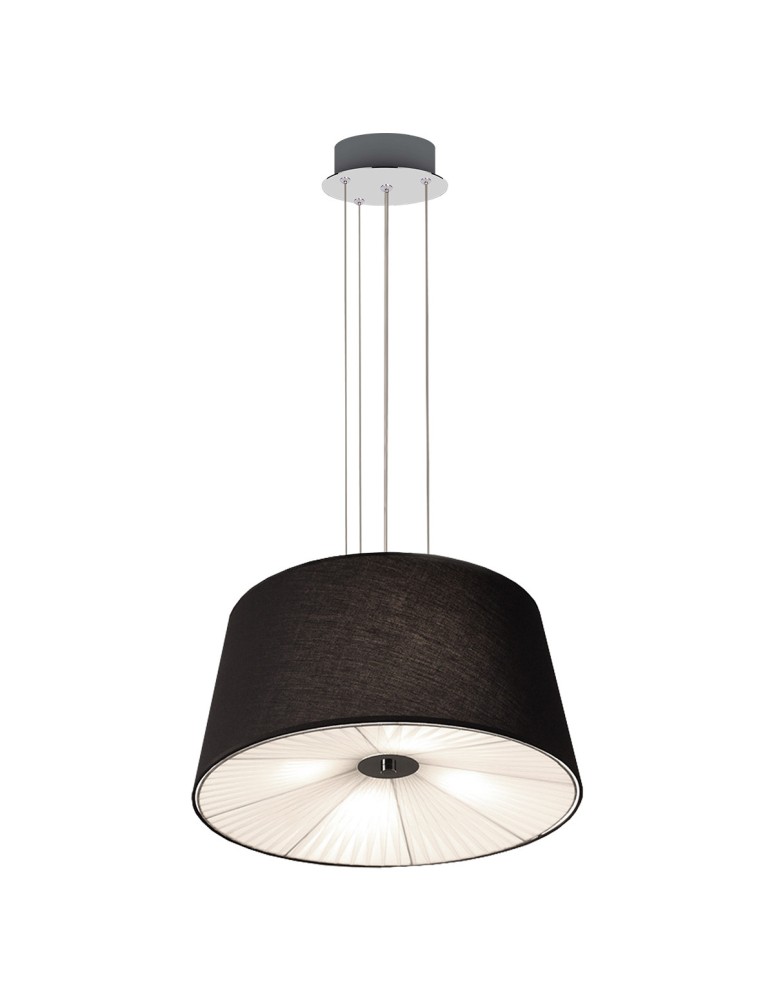 Pendant lamps with lampshade - Light Prestige Bali pendant black E27 black LP-1322/1P BK - product kolory-swiatla.pl 1