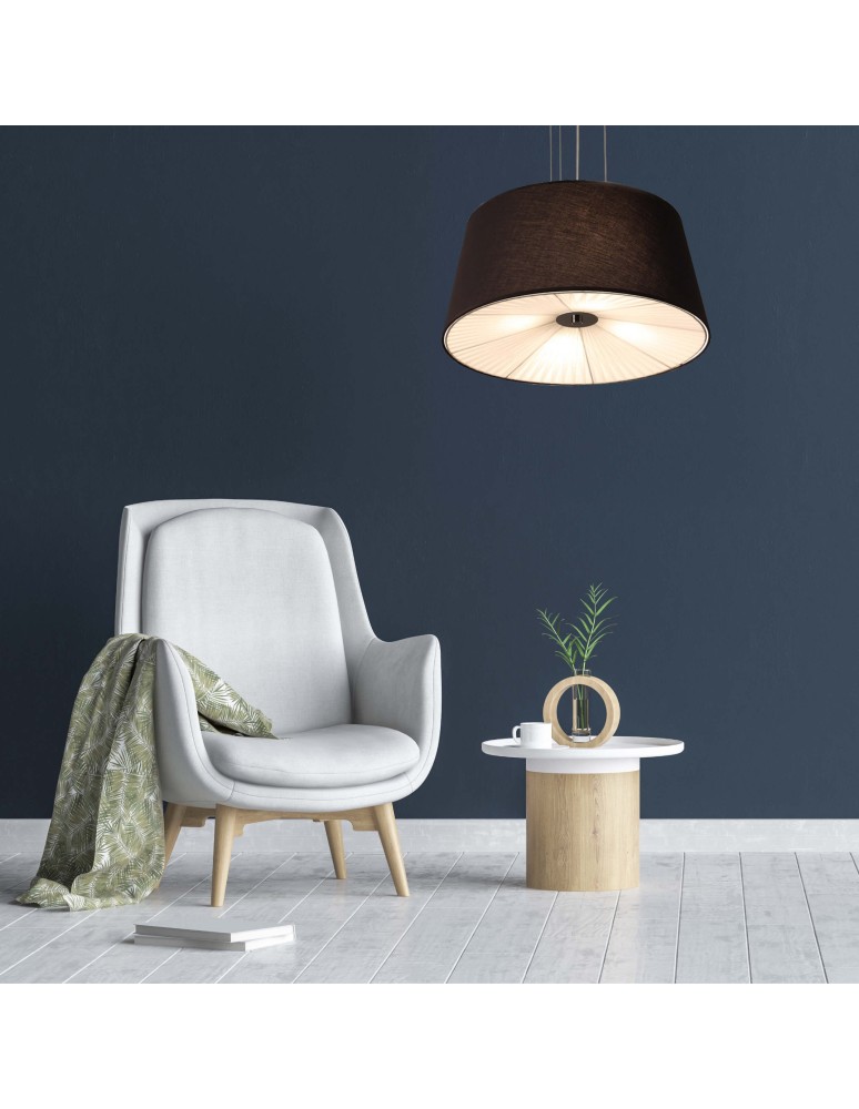 Pendant lamps with lampshade - Light Prestige Bali pendant black E27 black LP-1322/1P BK - product kolory-swiatla.pl 2