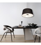 Pendant lamps with lampshade - Light Prestige Bali pendant black E27 black LP-1322/1P BK - product 3