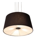 Pendant lamps with lampshade - Light Prestige Bali pendant black E27 black LP-1322/1P BK - product 5