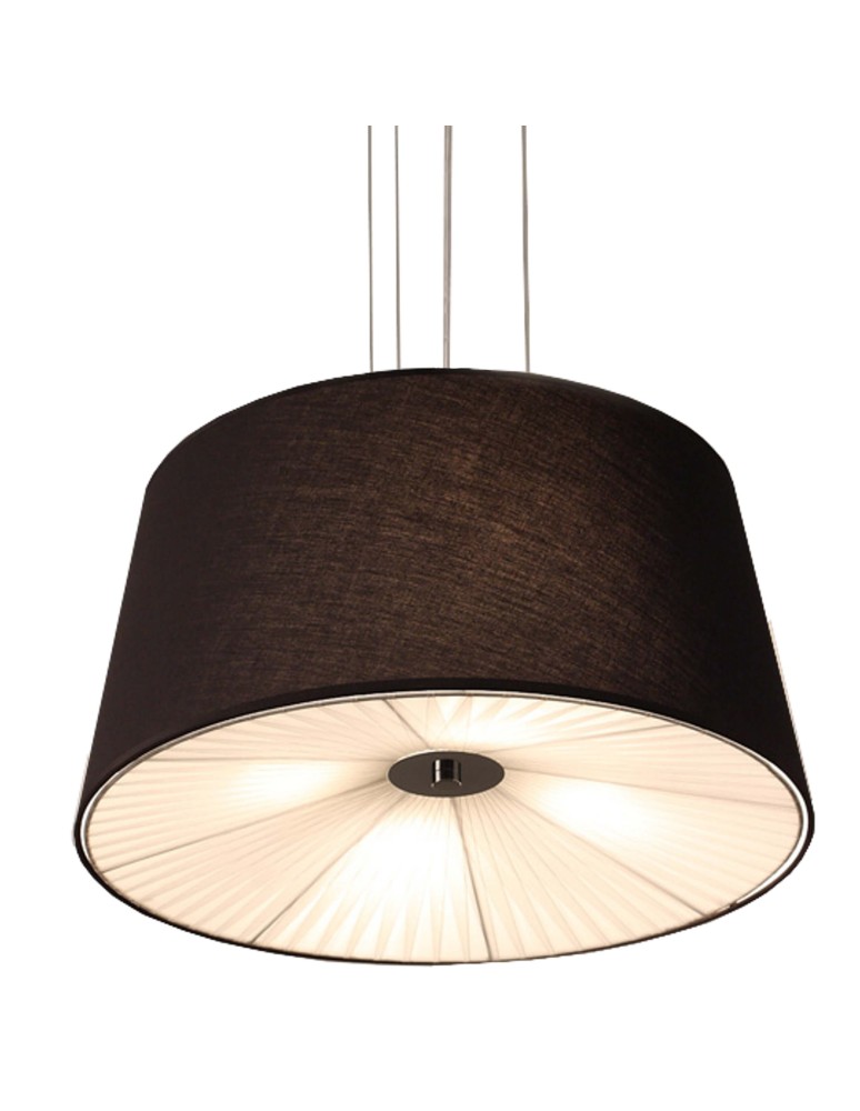 Pendant lamps with lampshade - Light Prestige Bali pendant black E27 black LP-1322/1P BK - product kolory-swiatla.pl 5