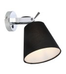 Wall lamps with lampshade - Light Prestige Bali wall lamp black E14 black LP-5031/1W BK - product 1