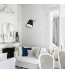 Wall lamps with lampshade - Light Prestige Bali wall lamp black E14 black LP-5031/1W BK - product 2