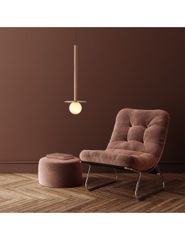 Light Prestige Bolita mała wisząca różowe złoto G9 różowe złoto LP-048/1PS GR - produkt 2