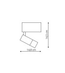 Magnetic rail lamps - Light Prestige Spotlight SUN 1 magnetic LED black LP-557-MAG-BK - product 4