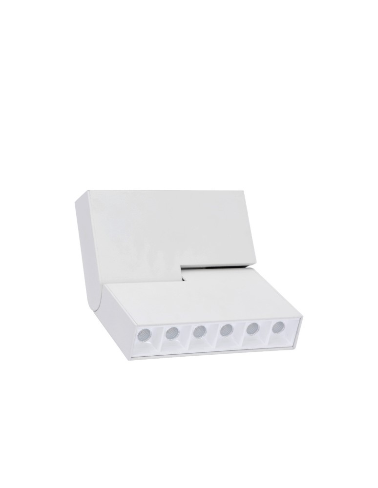 Magnetic rail lamps - Light Prestige Lunar spotlight 6x1W magnetic white LED white LP-562-MAG-WH - product kolory-swiatla.pl 1